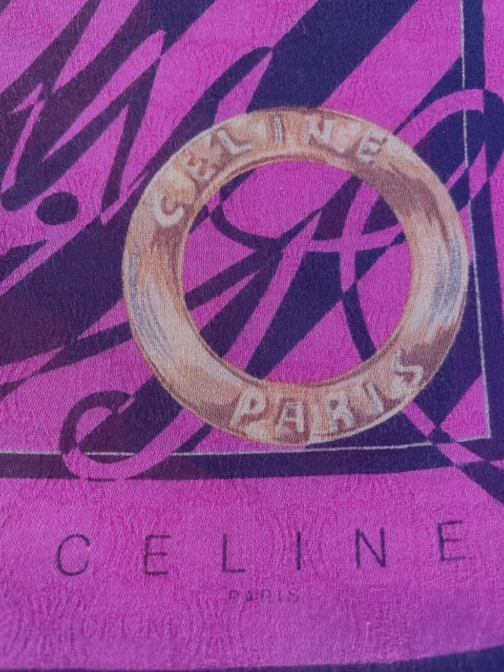 Vintage Celine Cotton Scarf